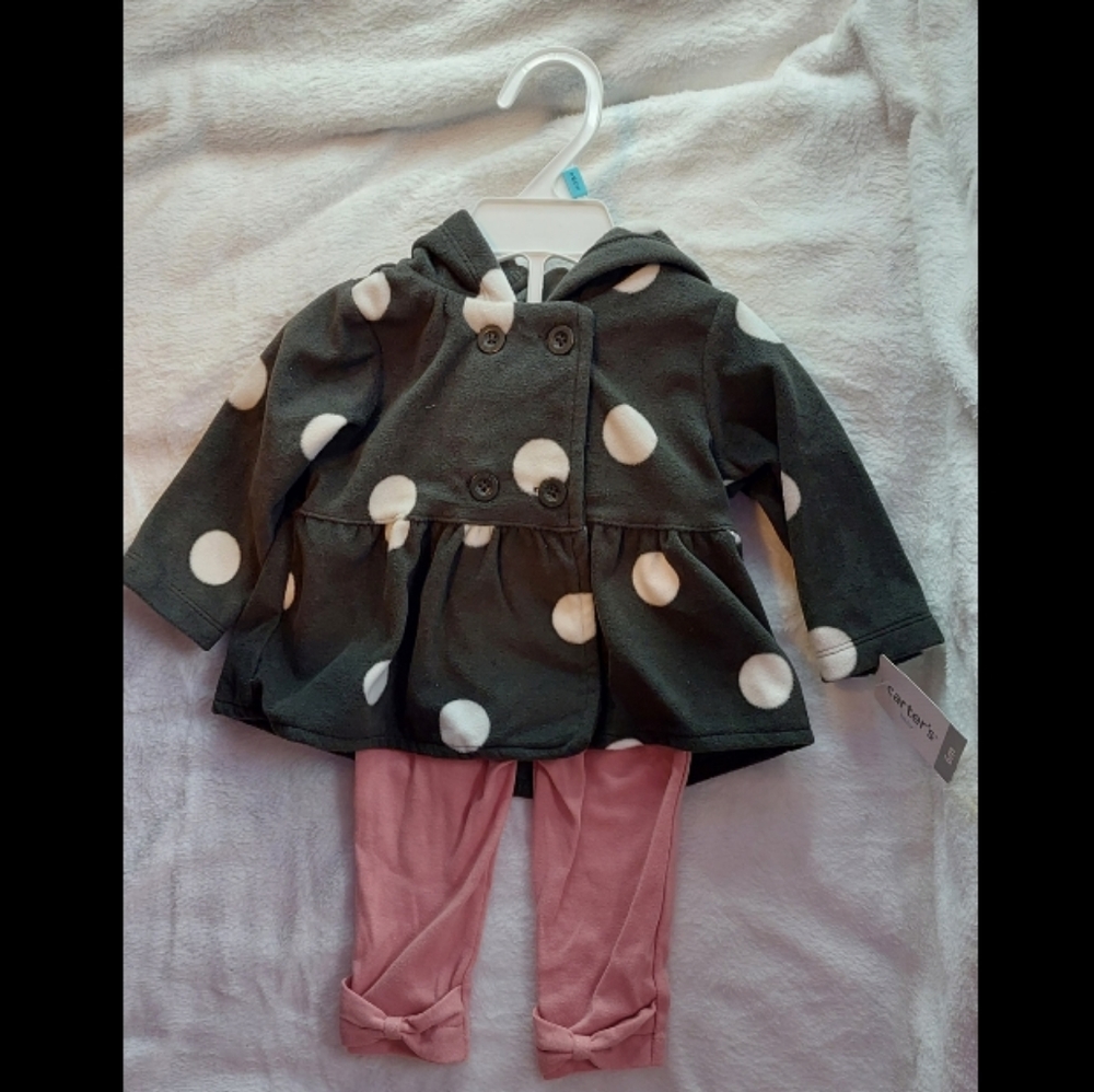 Carters Coat & Pants Set - 6 Months